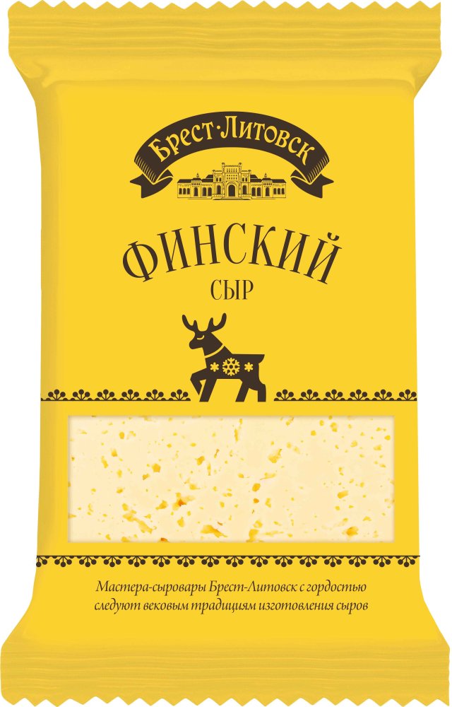 Сыр Брест-Литовск Финский фас. 45% 200 г