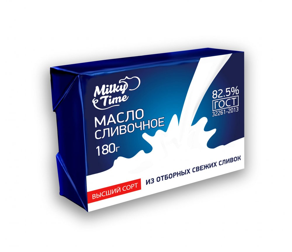 Масло сливочное MILKYTIME 82,5% 180 г