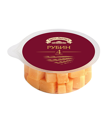 Сыр Брест-Литовск Рубин 50% 150 г полутвердый 4 мес.