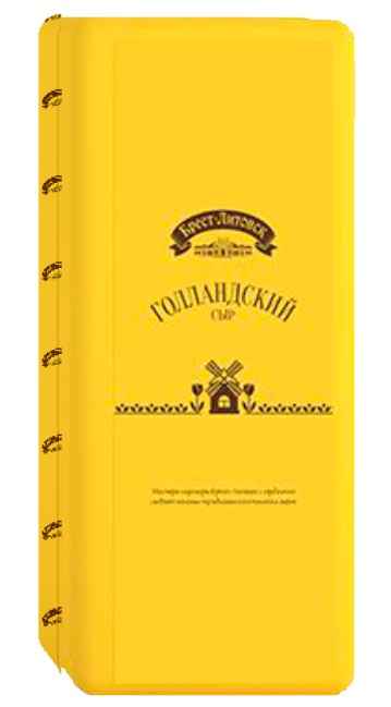 Сыр Брест-Литовск Голландский 45% 3,5 кг 1/6 евроблока