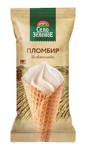 Мороженое СЗ пломбир рожок ваниль 15% 110 г