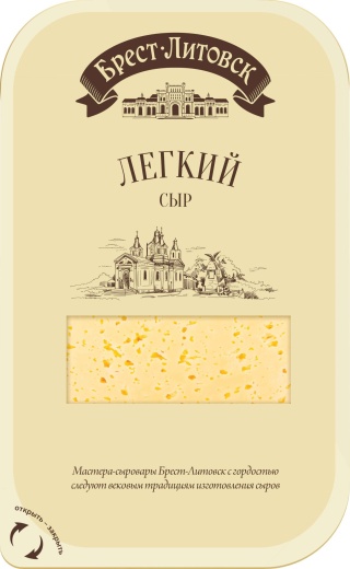 Сыр Брест-Литовск Легкий нарезка 35% 130 г