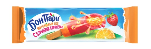 Бон Пари Фруктовый лед Ураган (взрывная карамель) 60 г