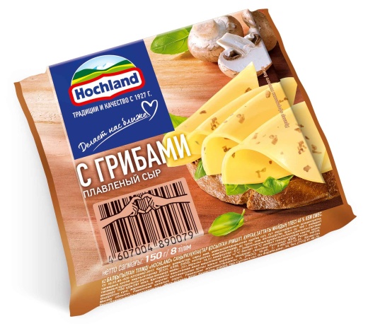 Сыр плавленый Hochland тост с грибами 150 г